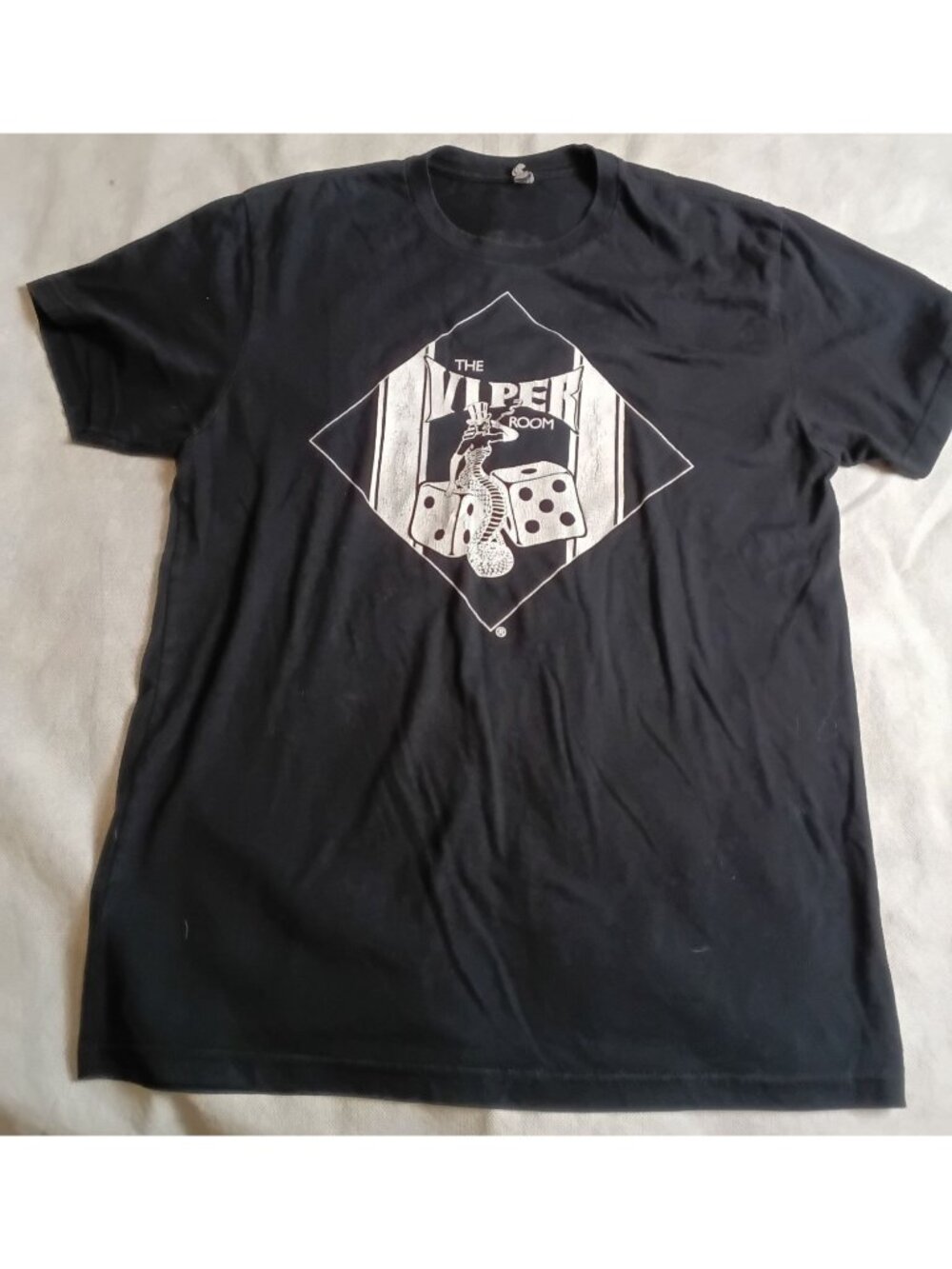Y2K VINTAGE THE VIPER ROOM HOLLYWOOD BAR & NIGHTCLUB T-SHIRT SZ M SUNSET STRIP